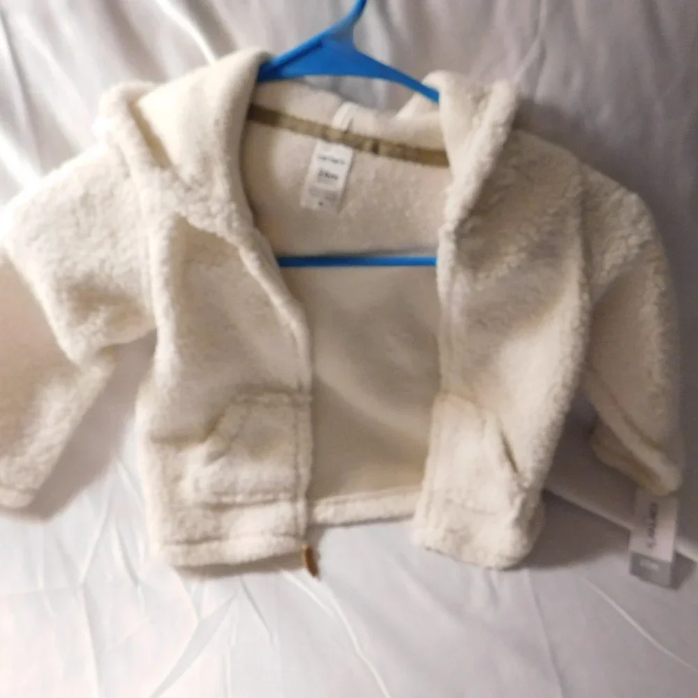 Carters Hooded Zipper Sweater NEW